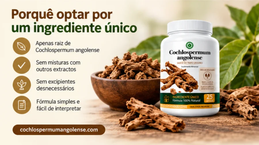 Cochlospermum angolense - cápsulas de ingrediente único