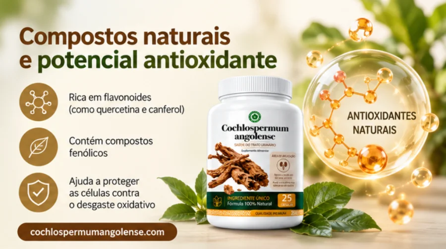 Cochlospermum angolense - compostos antioxidantes da raiz